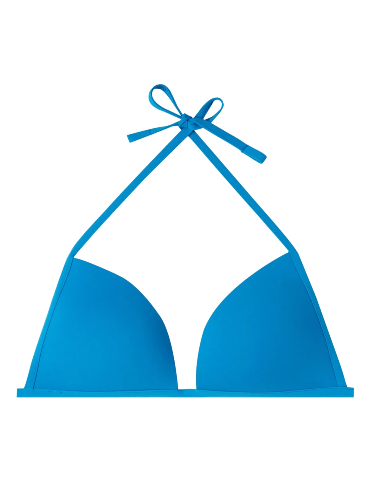 Parte De Cima De Biquíni Triângulo Almofadado Graduado Soft Indonésia - Azul