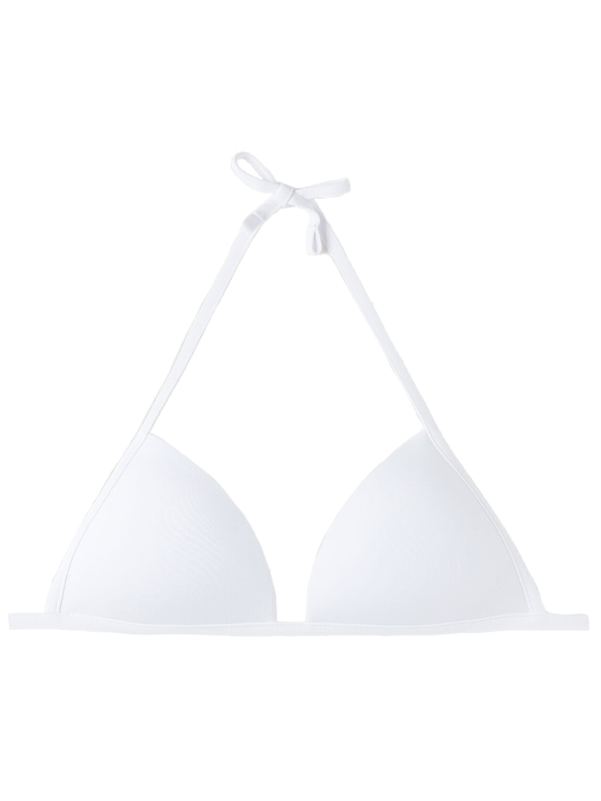 Parte De Cima De Biquíni Triângulo Almofadado Graduado Soft Indonésia - Branco