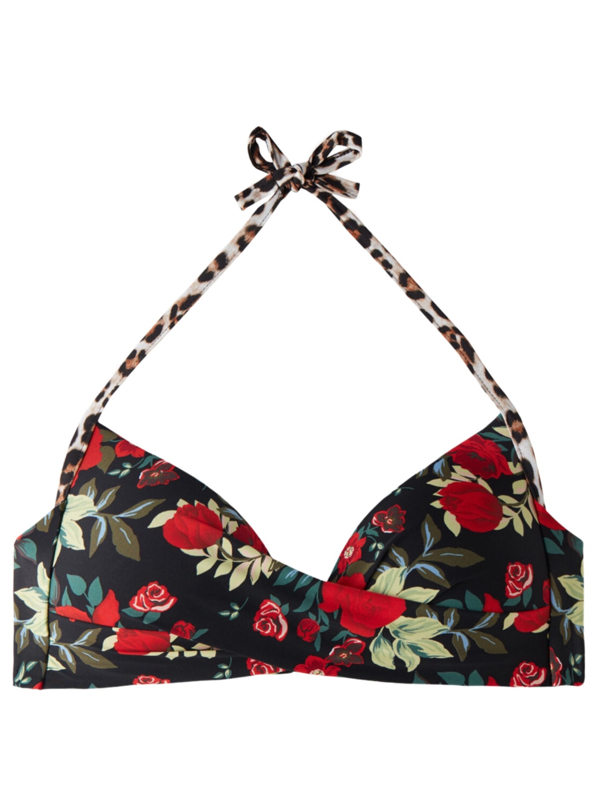 Parte De Cima De Biquíni Triângulo Almofadado Graduado Soft Nizza - Preto