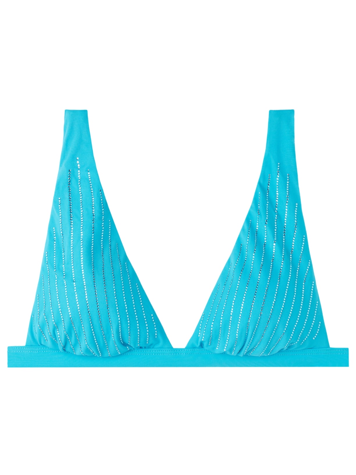 Parte De Cima De Biquíni Triângulo Almofadado Shanghai - Azul