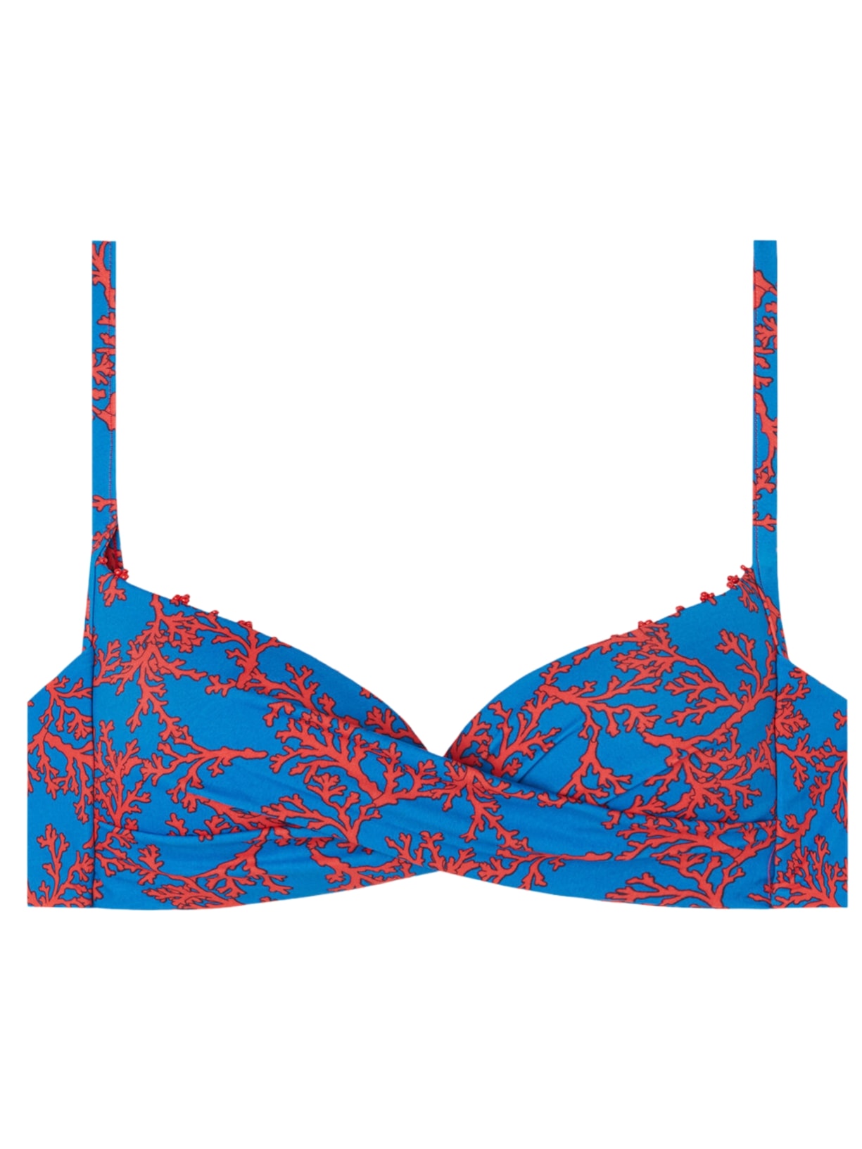 Parte De Cima De Biquíni Triângulo Almofadado Soft Bali - Azul