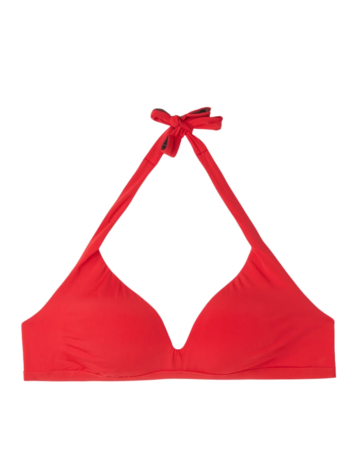 Parte De Cima De Biquíni Triângulo Almofadado Soft Indonésia - Vermelho