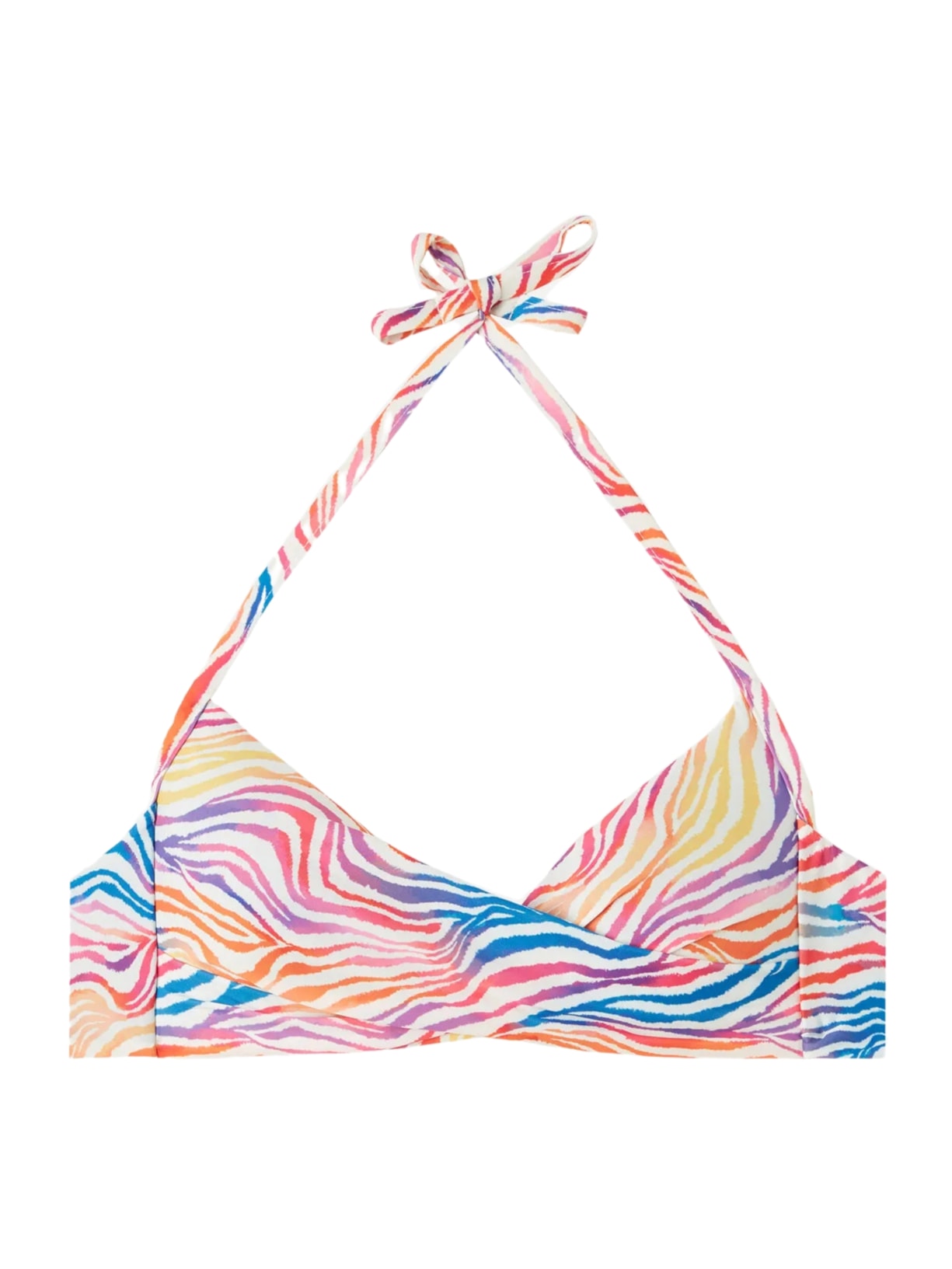 Parte De Cima De Biquíni Triângulo Almofadado Soft Malaga - Laranja