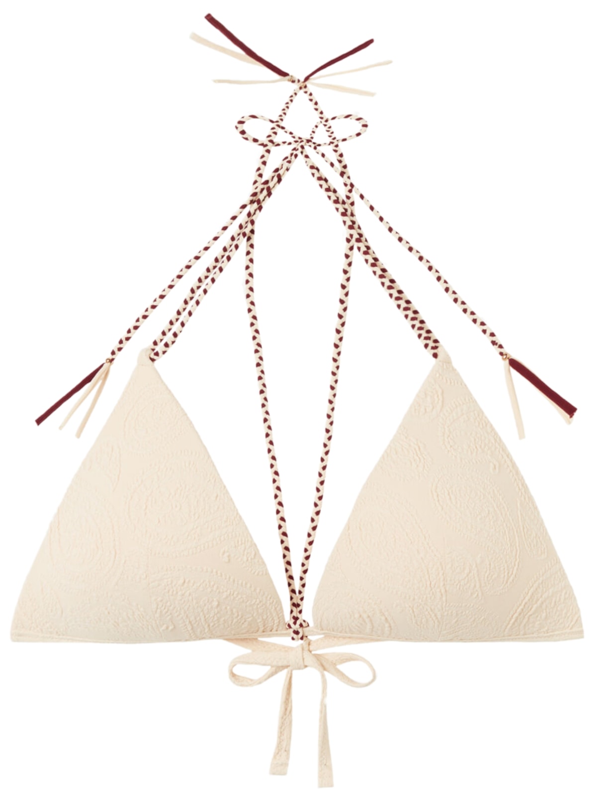 Parte De Cima De Biquíni Triângulo Cashmere Twist - Off-White