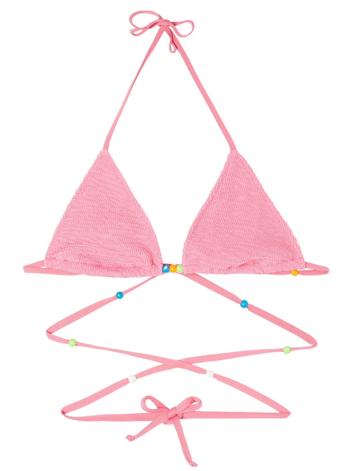 Parte De Cima De Biquíni Triângulo Cortininha Com Tiras San Diego Rosa Calzedonia