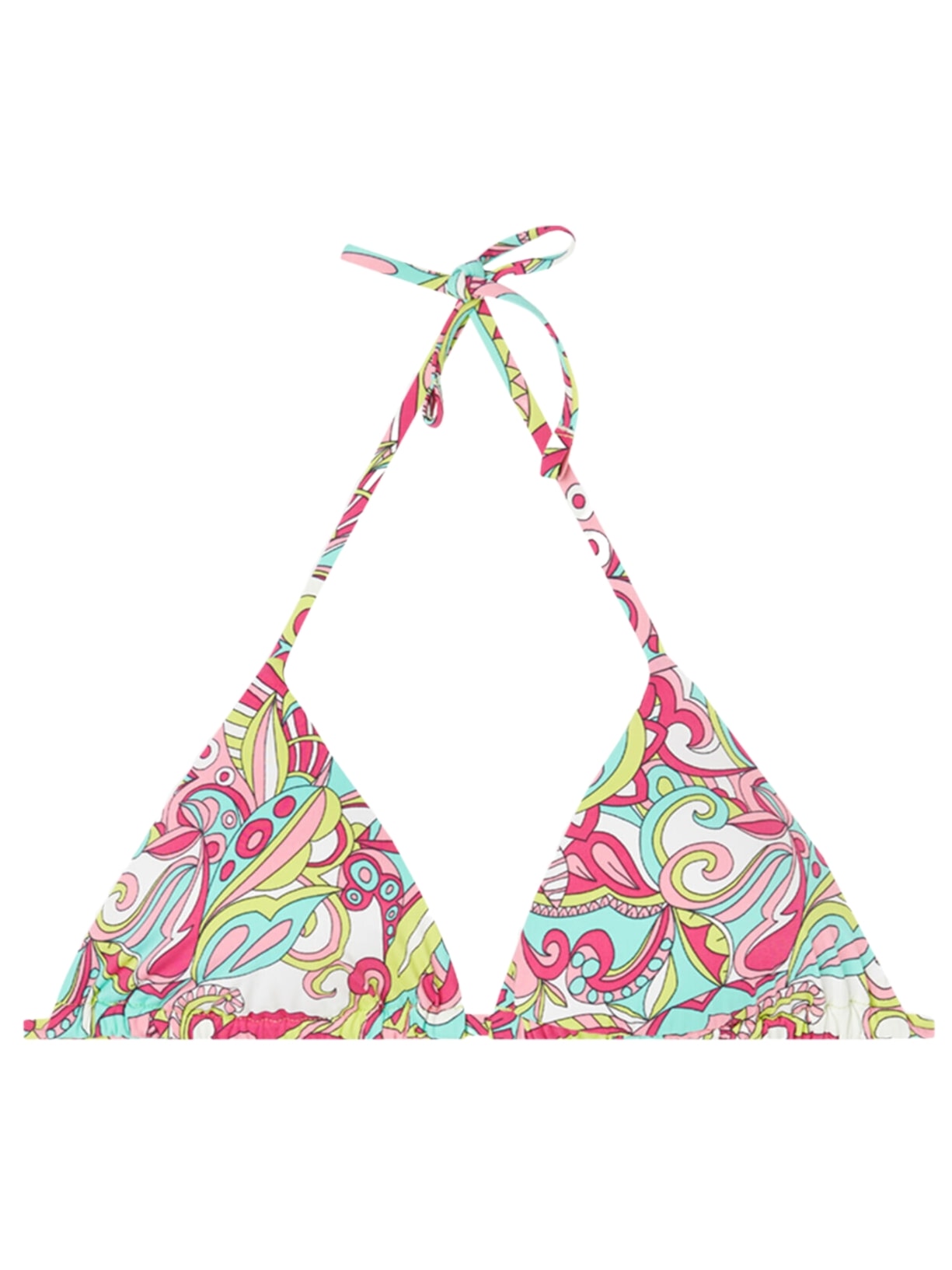 Parte De Cima De Biquíni Triângulo Deslizante Londra - Colorido