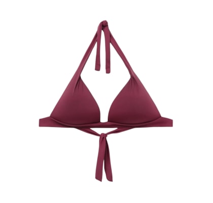 Parte De Cima De Biquíni Triângulo Indonésia - Bordô