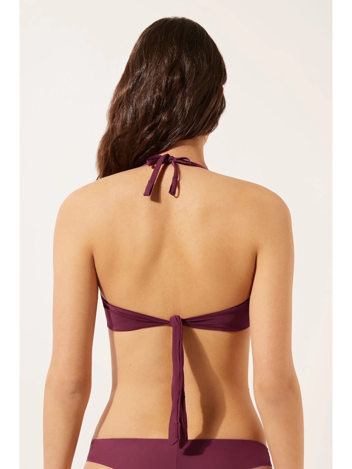 Parte De Cima De Biquíni Triângulo Indonésia Bordô Calzedonia