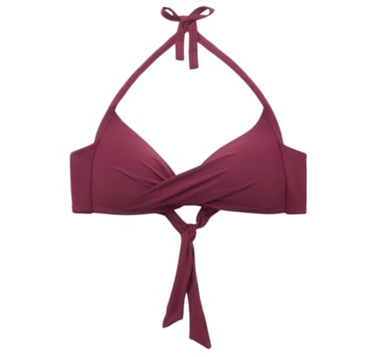 Parte De Cima De Biquíni Triângulo Indonésia - Bordô