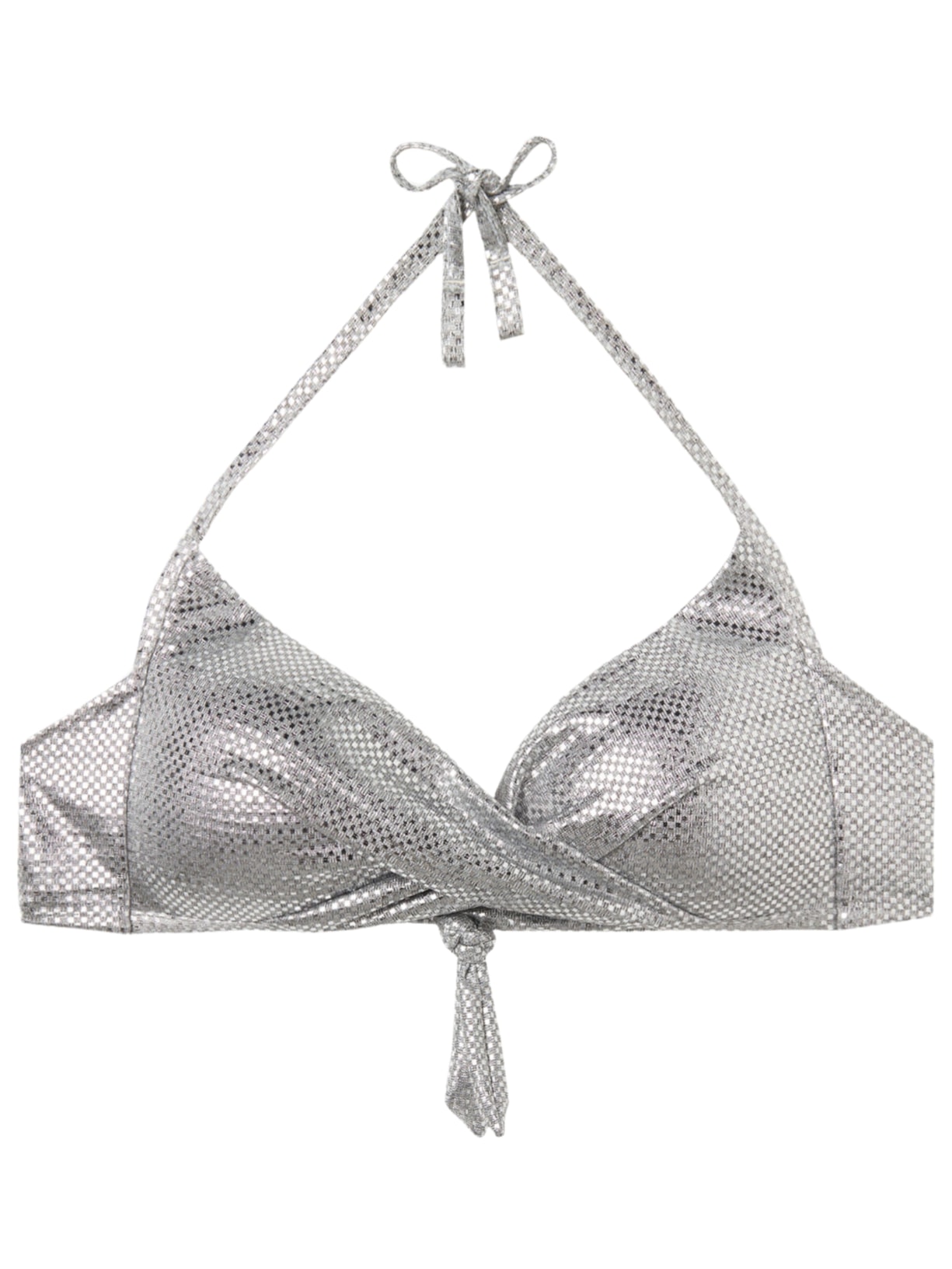 Parte De Cima De Biquíni Triângulo Light Reflections - Cinza