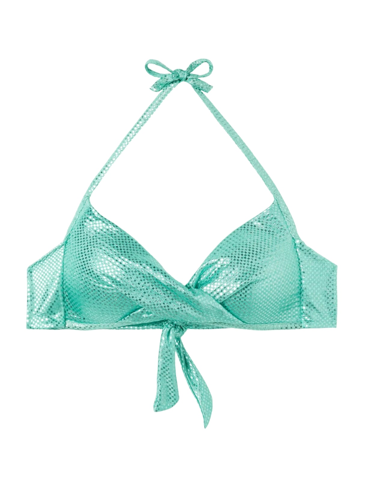 Parte De Cima De Biquíni Triângulo Light Reflections - Verde