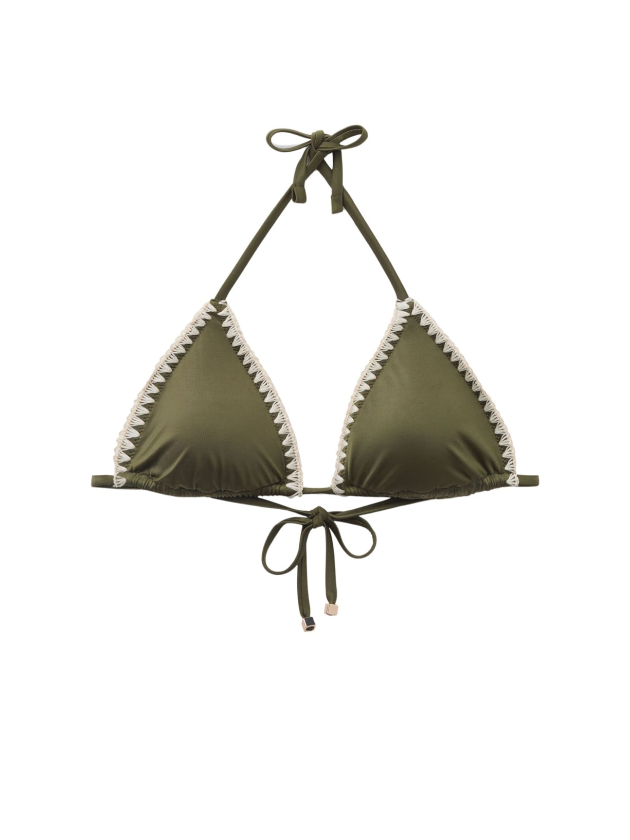 Parte De Cima De Biquíni Triângulo Refined Shine Verde Calzedonia