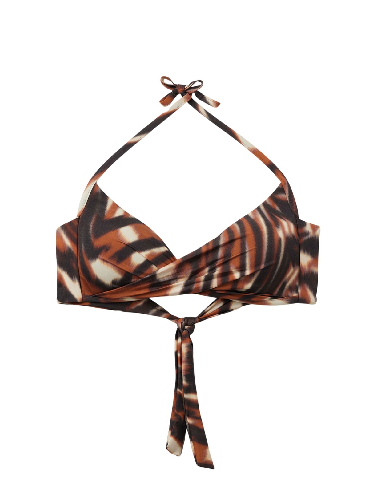 Parte De Cima De Biquíni Triângulo Savage Shades Marrom Calzedonia