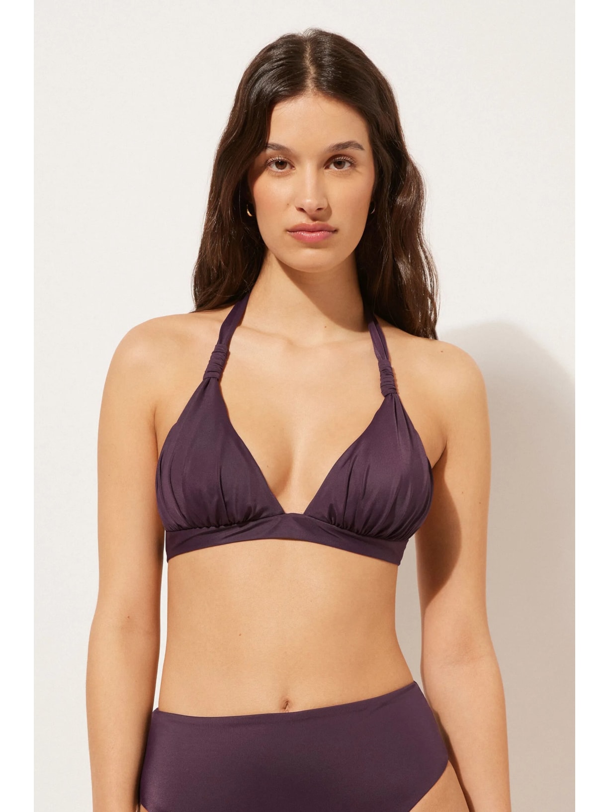 Parte De Cima De Biquíni Triângulo Scultura Roxo Calzedonia