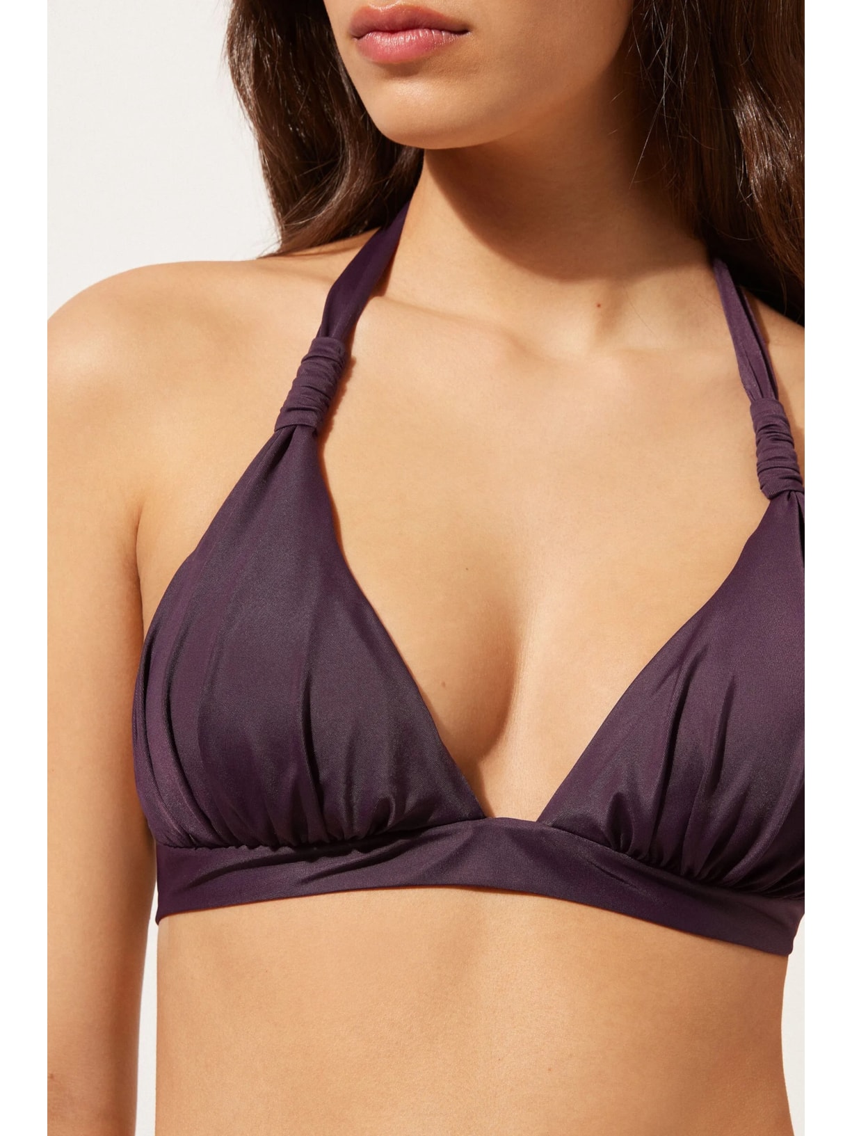 Parte De Cima De Biquíni Triângulo Scultura Roxo Calzedonia