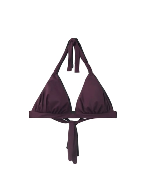 Parte De Cima De Biquíni Triângulo Scultura - Roxo