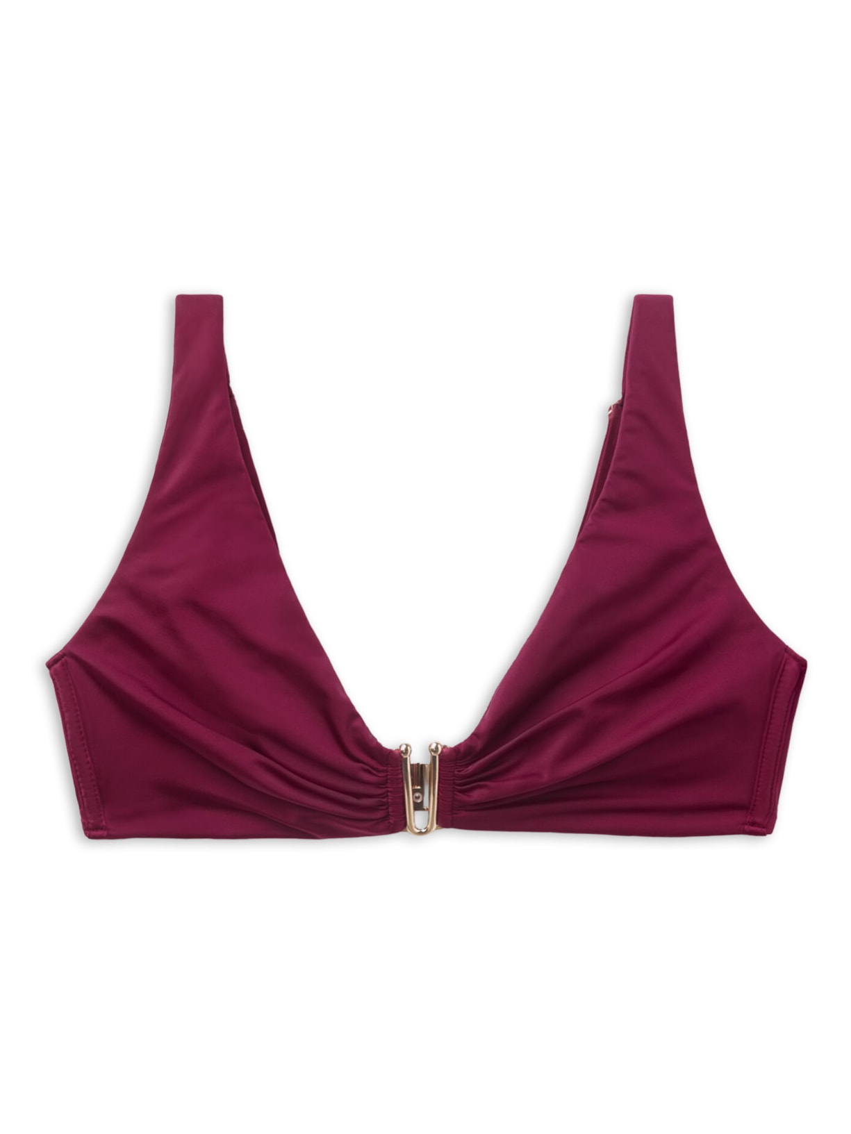 Parte De Cima De Biquíni Triângulo Timeless Diva Bordô Calzedonia