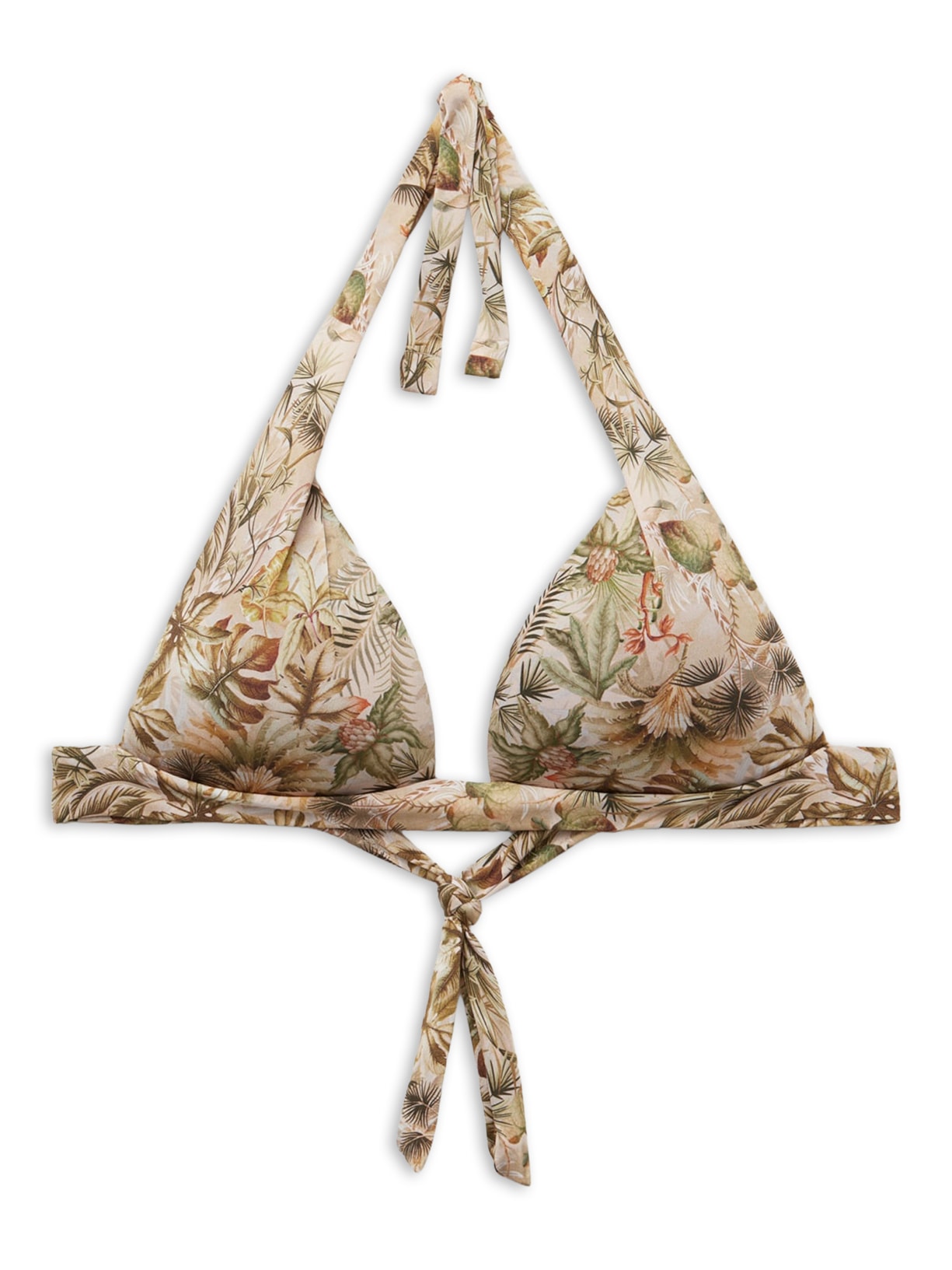 Parte De Cima De Biquíni Triângulo Tropical Foliage - Verde
