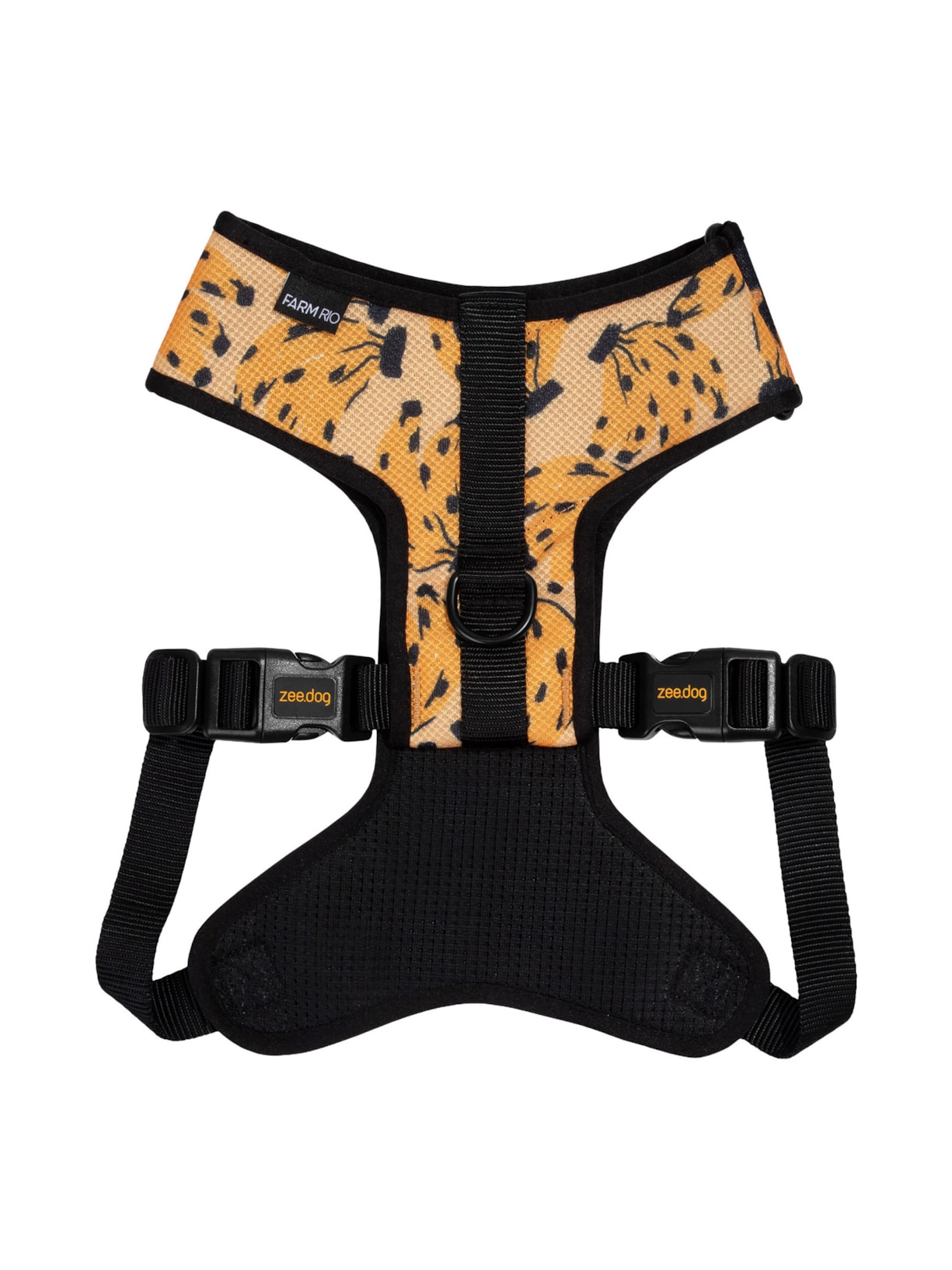 Peitoral Airmesh Bananas Preto Farm Etc + Zeedog