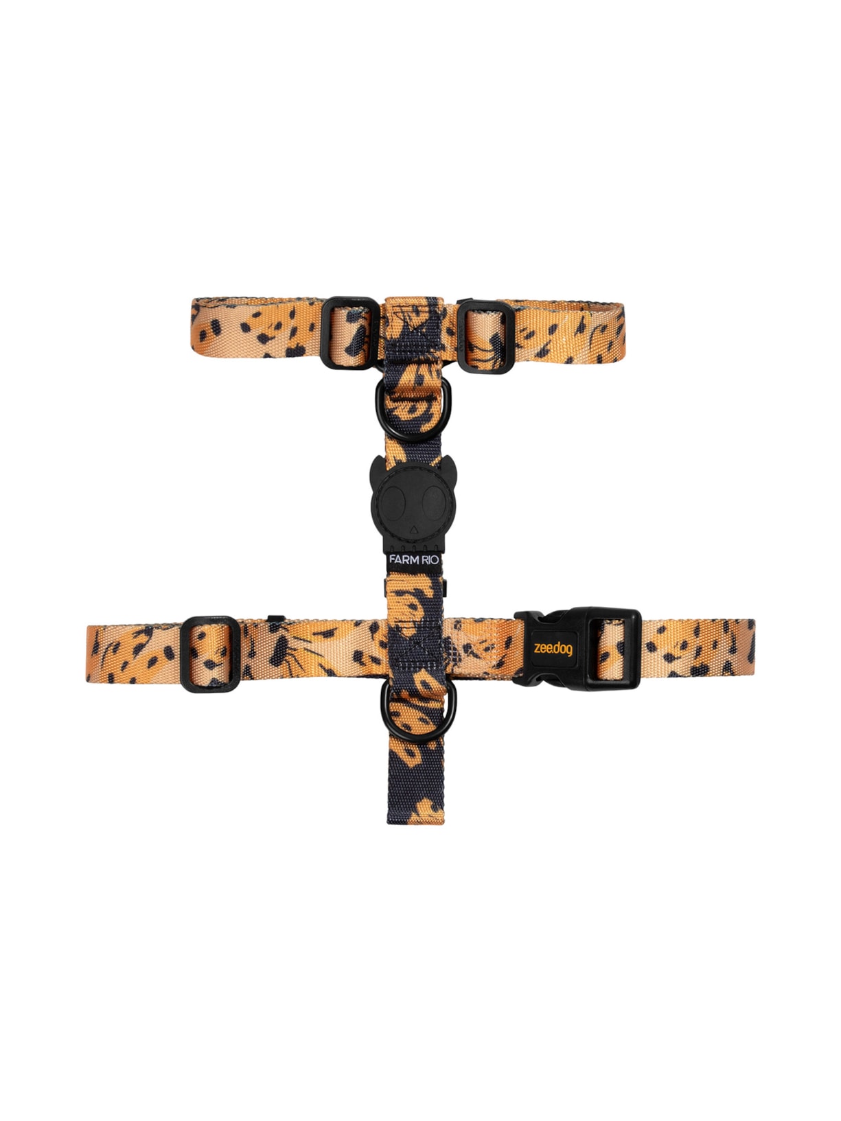 Peitoral H Bananas Preto Farm Etc + Zeedog