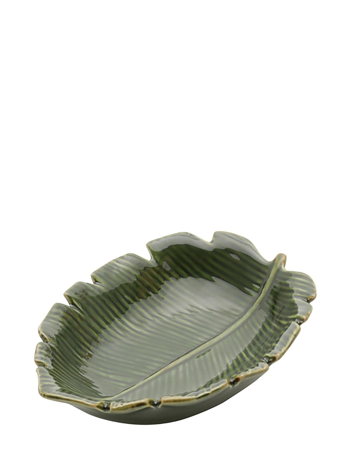 Petisqueira Banana Leaf Em Cerâmica Verde '2Home