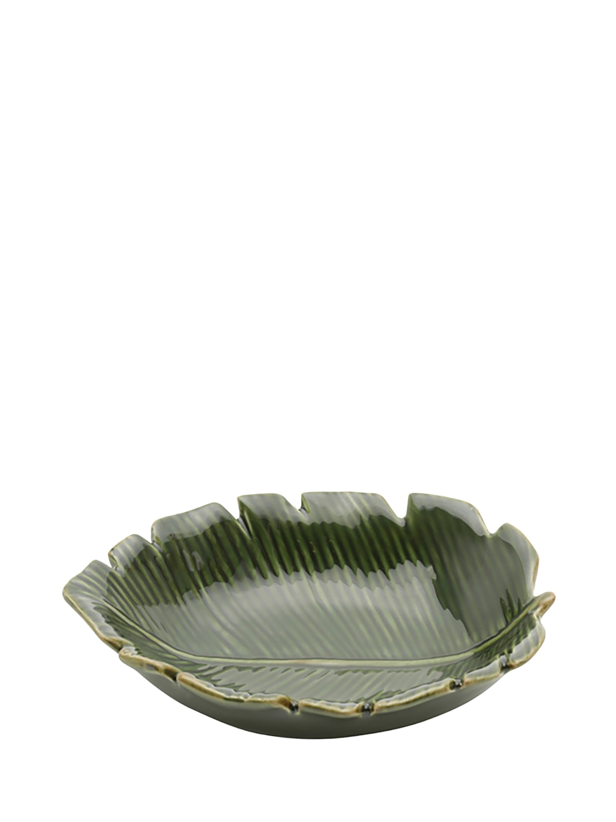 Petisqueira Banana Leaf Em Cerâmica - Verde