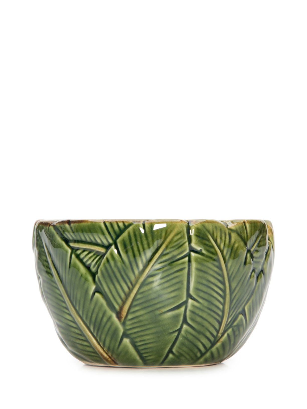 Petisqueira Banana Leaf Em Cerâmica - Verde