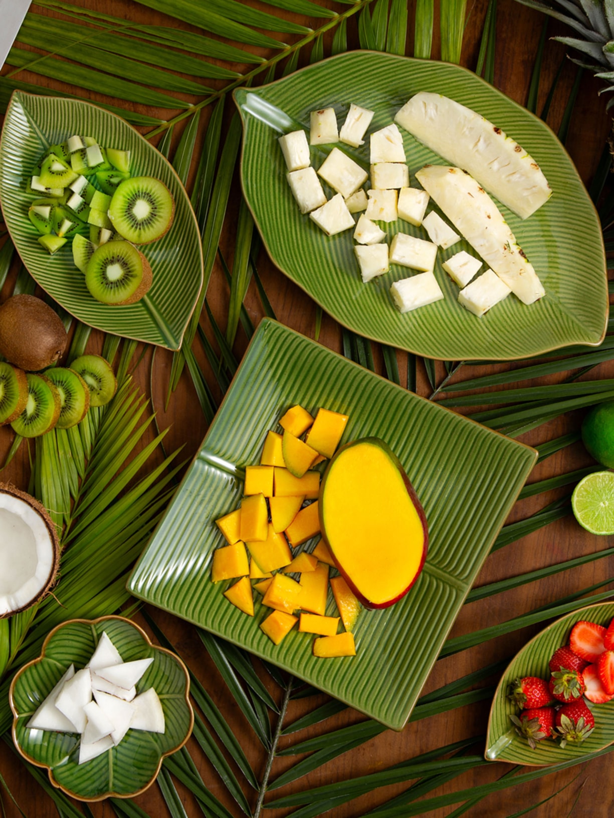 Petisqueira De Cerâmica Banana Leaf Verde  '2Home