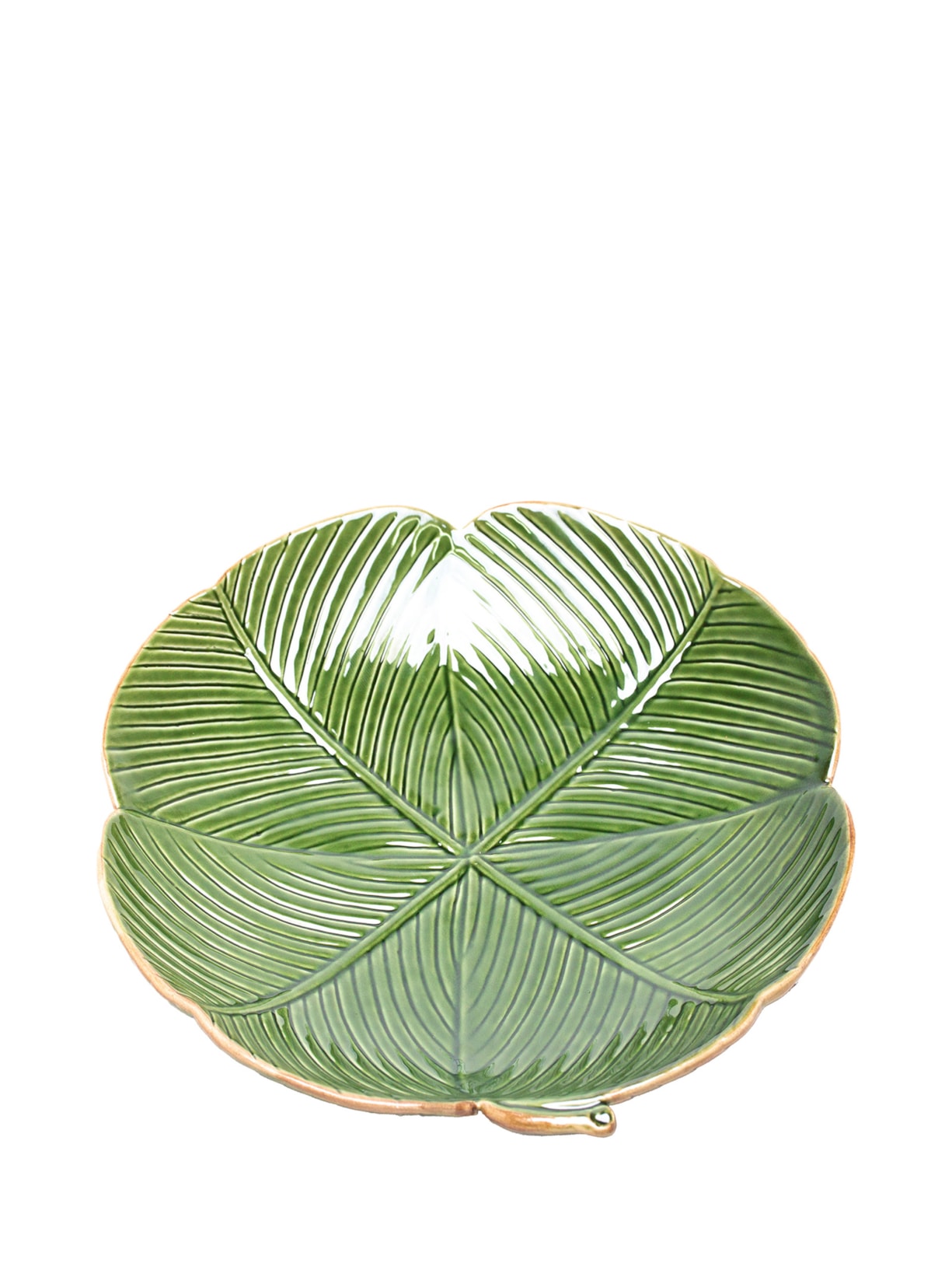 Petisqueira De Cerâmica Banana Leaf Verde  '2Home