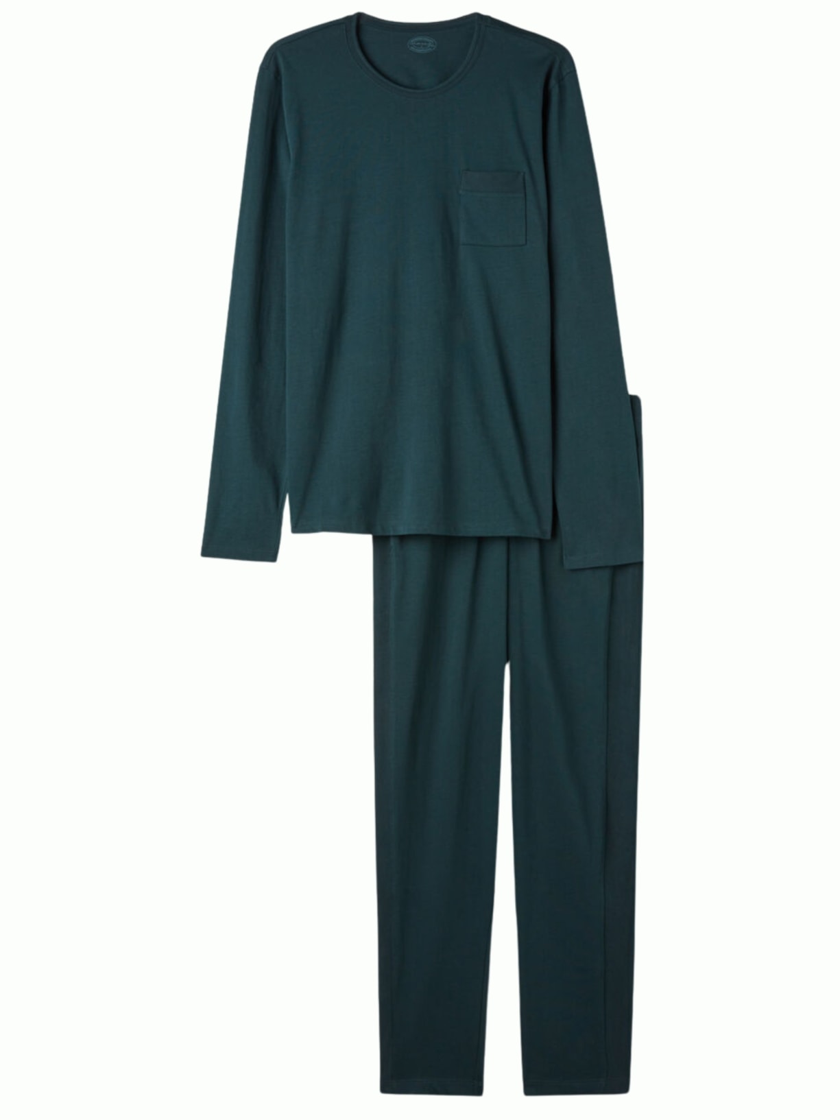 Pijama Comprido De Algodão Supima Basic - Verde