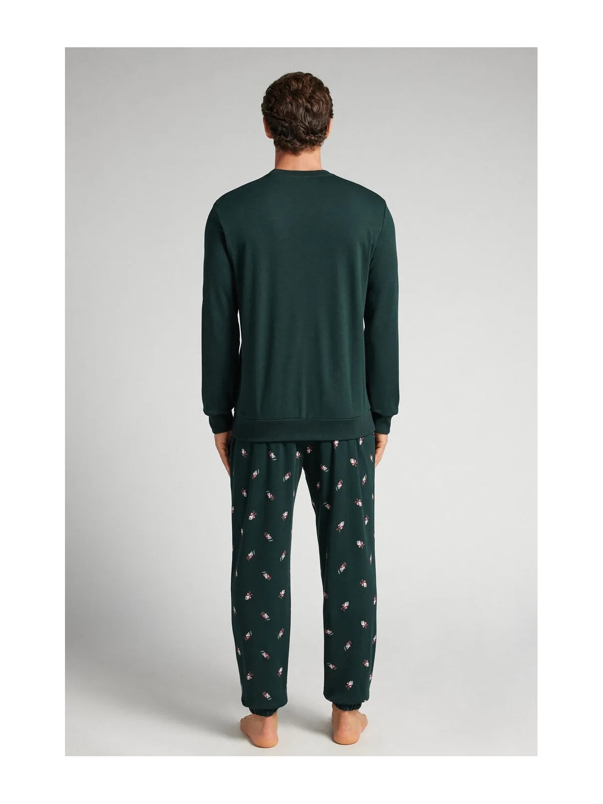 Pijama Comprido Disney Zangado Em Algodão Azul Intimissimi