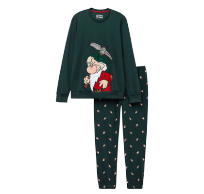 Pijama Comprido Disney Zangado Em Algodão - Azul