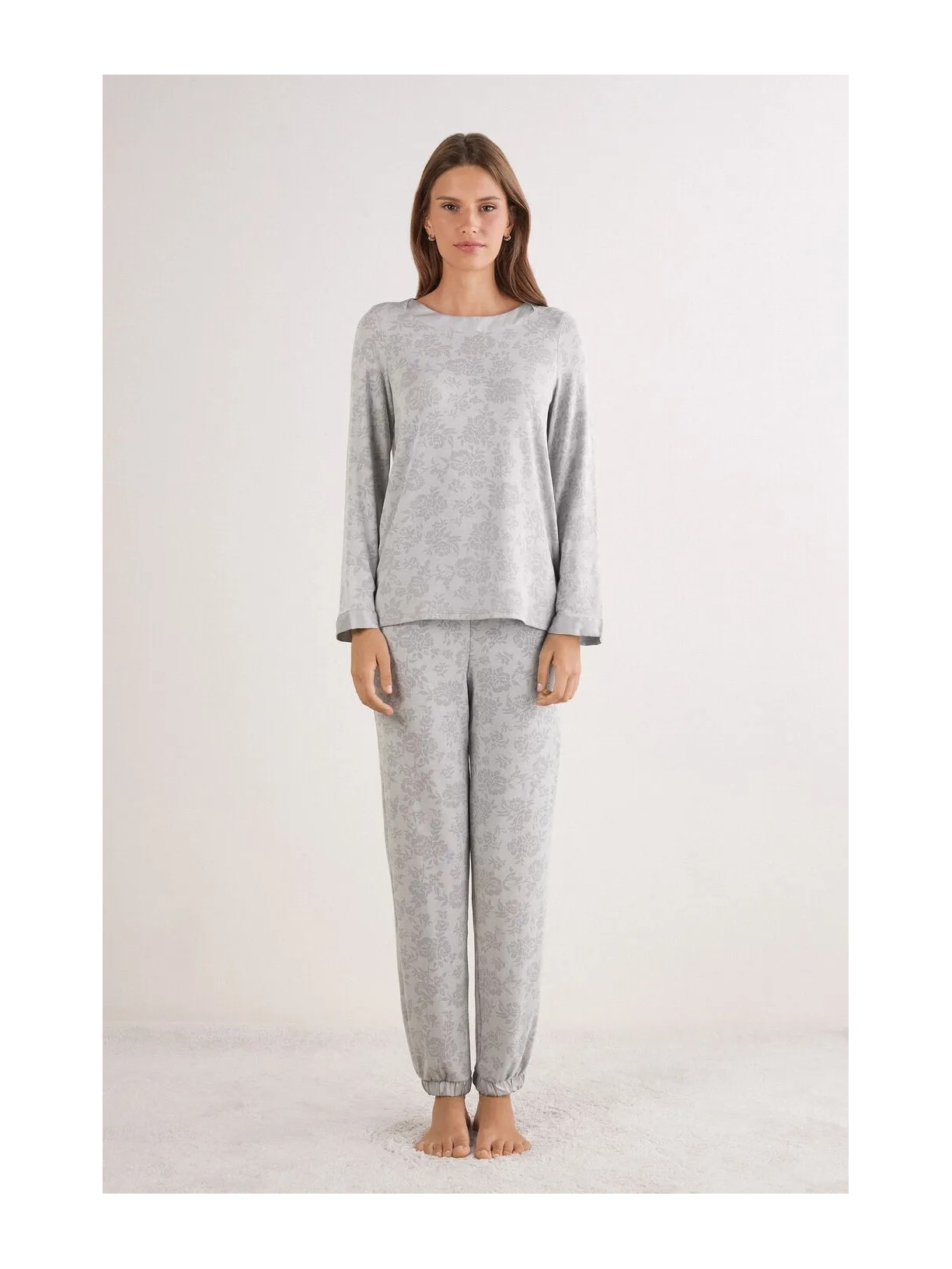 Pijama Comprido Efeito Devorê Soft Dreams Cinza Intimissimi