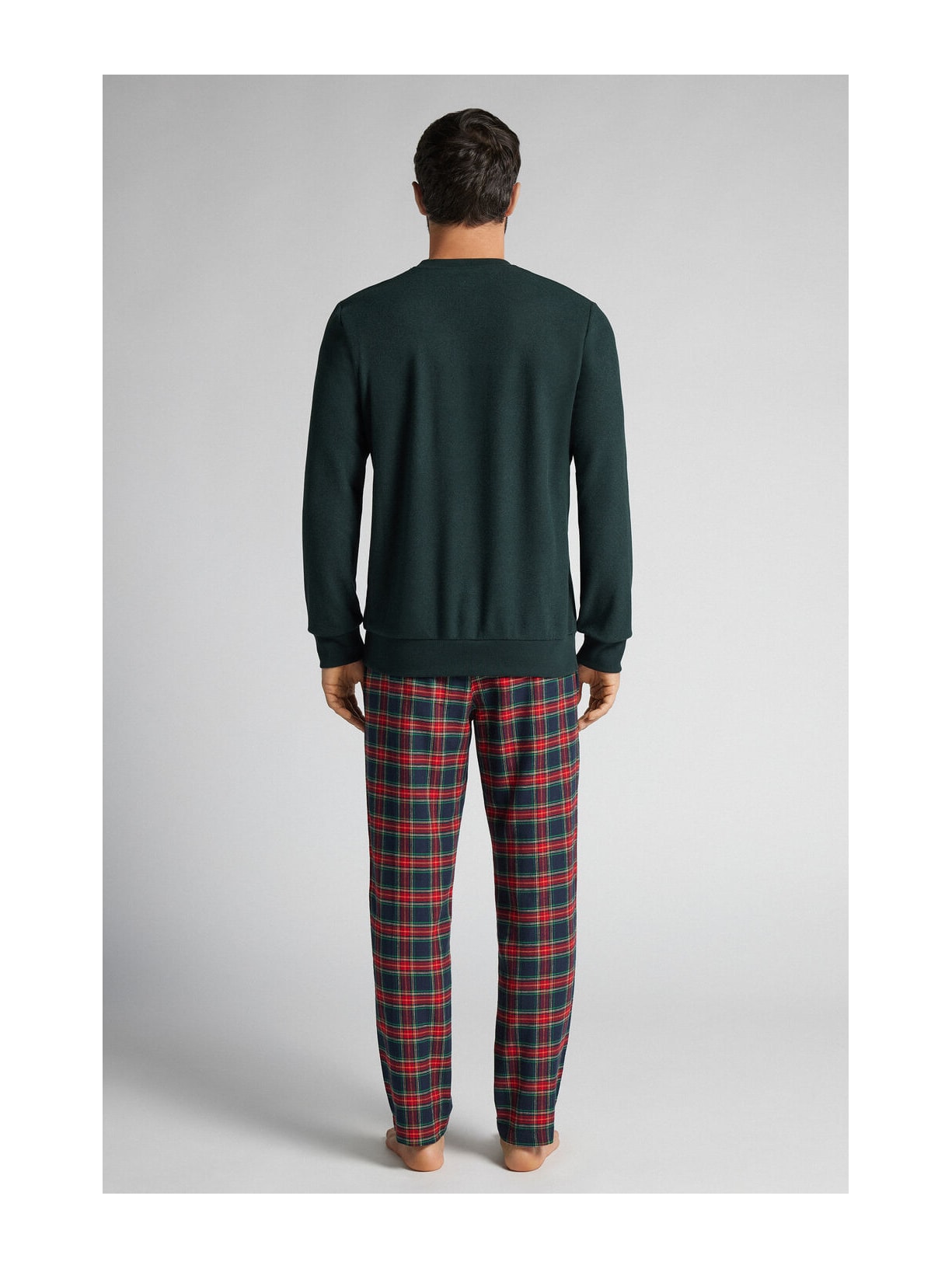 Pijama Comprido Em Algodão Com Estampa Après-Ski Verde Intimissimi