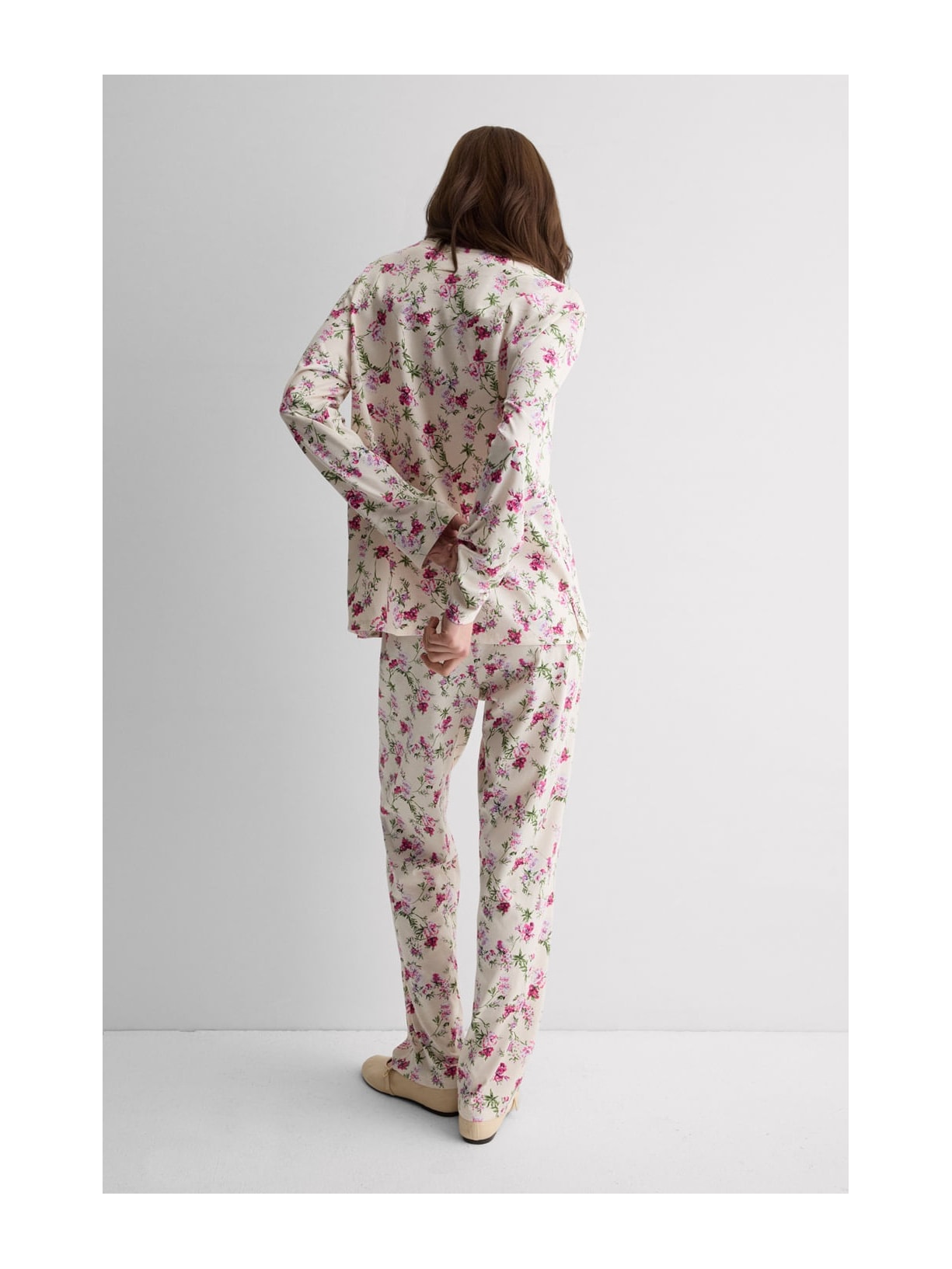 Pijama Comprido Em Algodão Supima Pretty Flowers Rosa Intimissimi