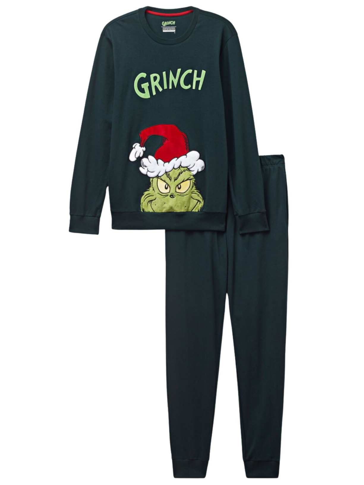 Pijama Comprido Em Algodão The Grinch Dr Seuss - Verde