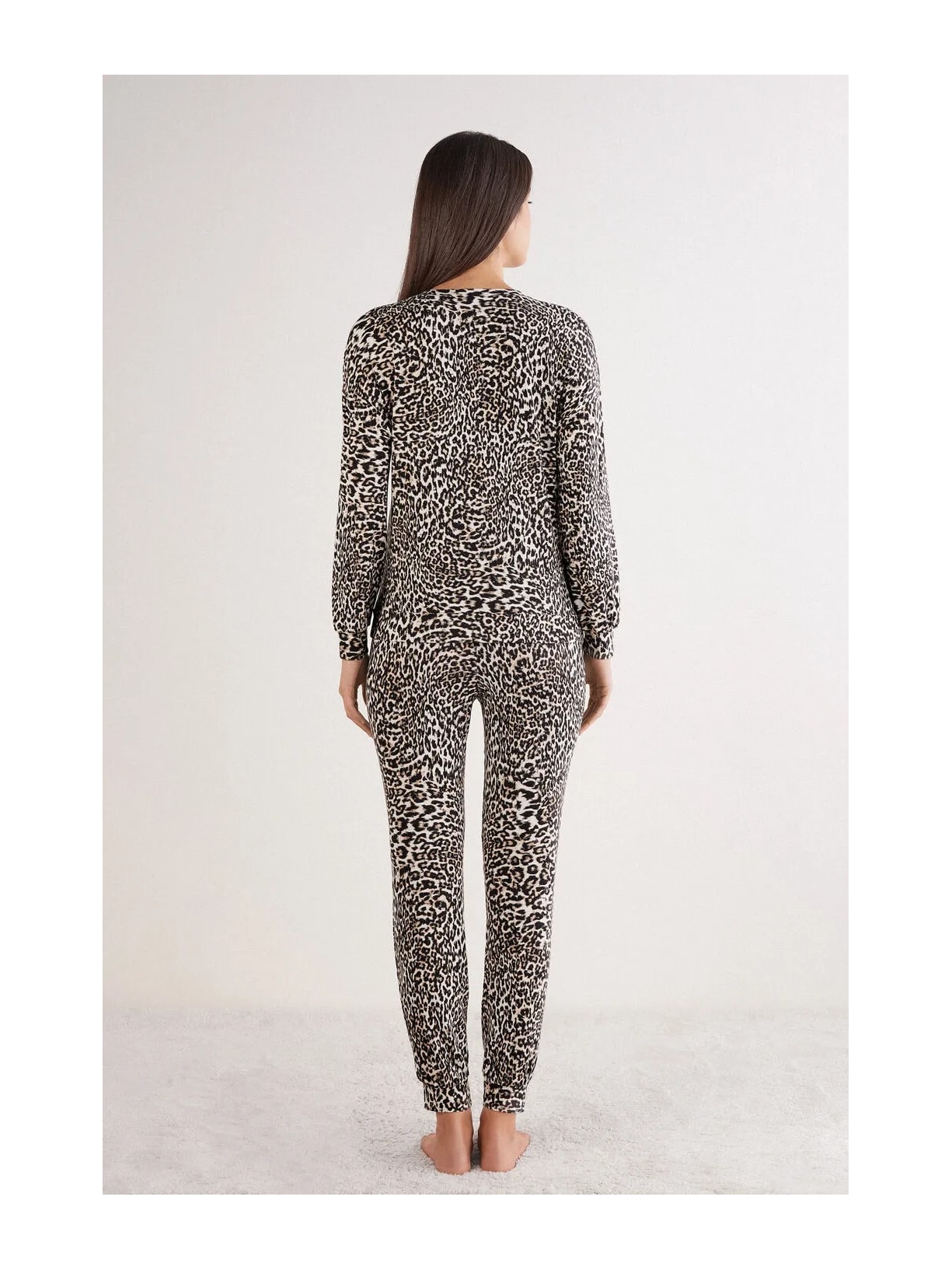 Pijama Comprido Em Modal a Moment Of Glamour Marrom Intimissimi