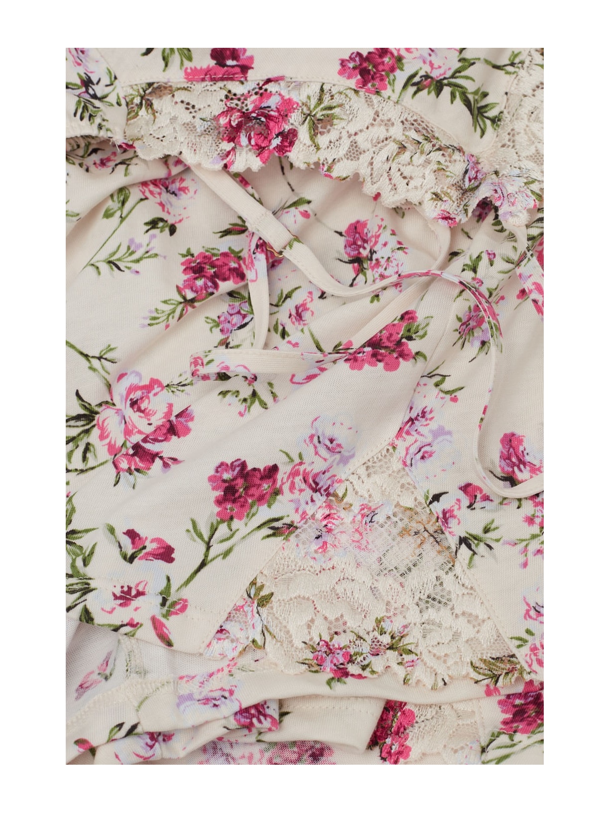 Pijama Curto Com Top Em Algodão Supima Pretty Flowers Rosa Intimissimi