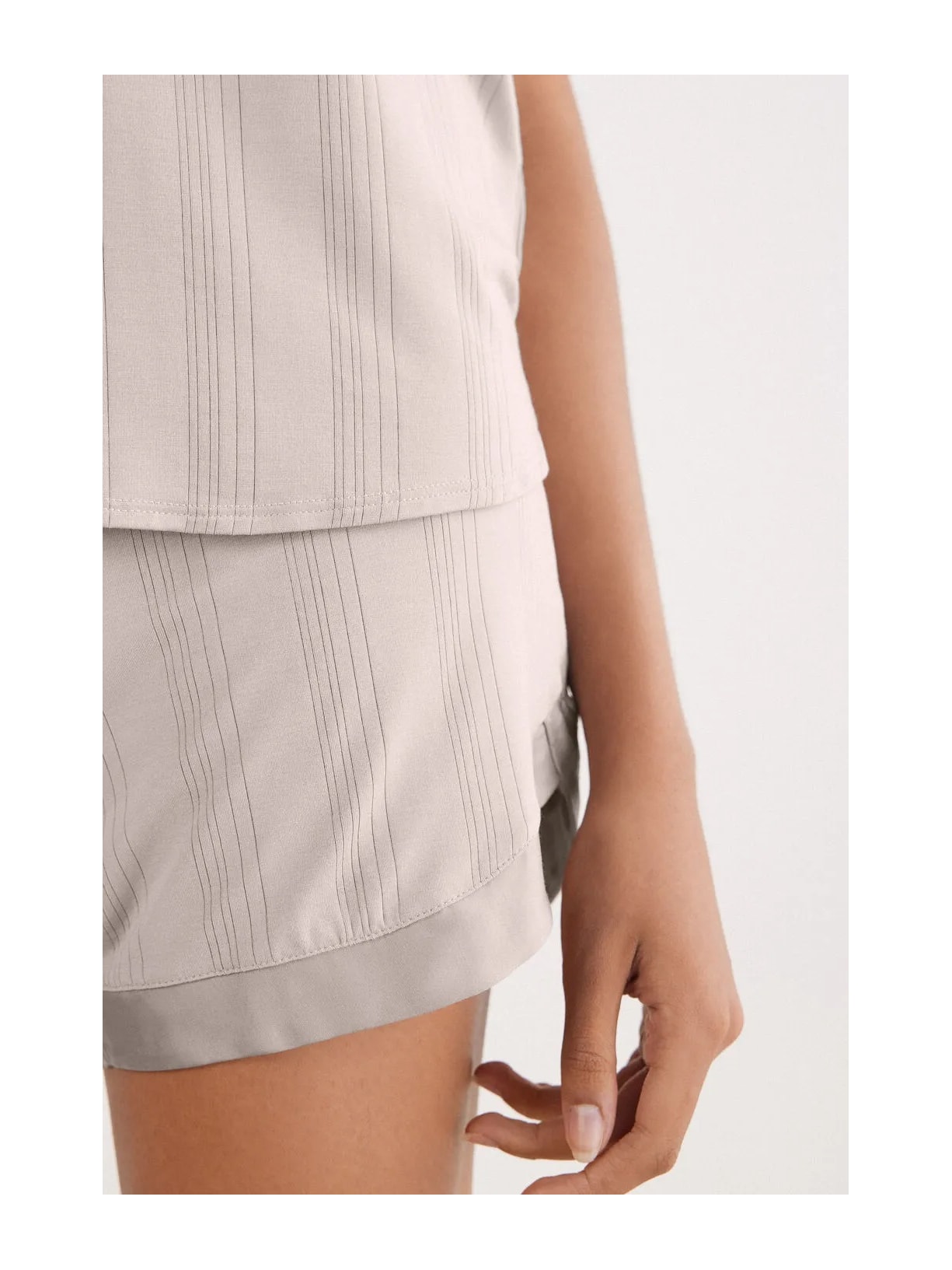 Pijama Curto Delicate Alchemy Em Modal Beige Intimissimi