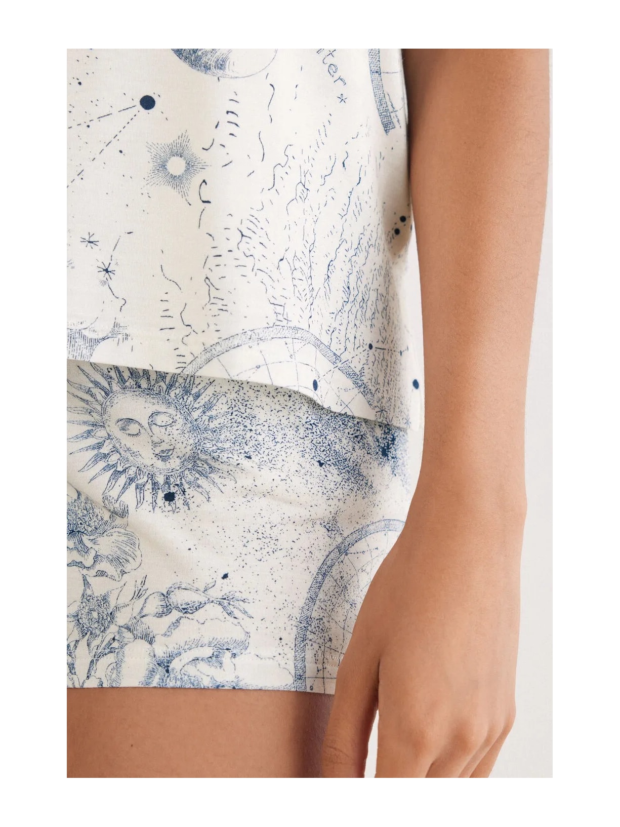 Pijama Curto Em Fresh Bamboo Luxury Dreams Azul Intimissimi
