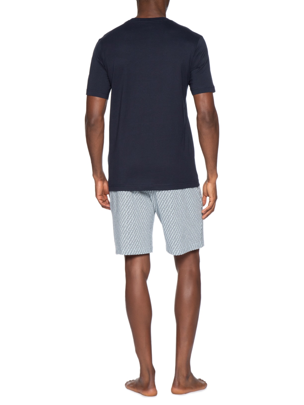 Pijama Curto Masculino Nightwear Azul Emporio Armani Bodywear