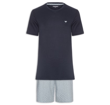 Pijama Curto Masculino Nightwear - Azul