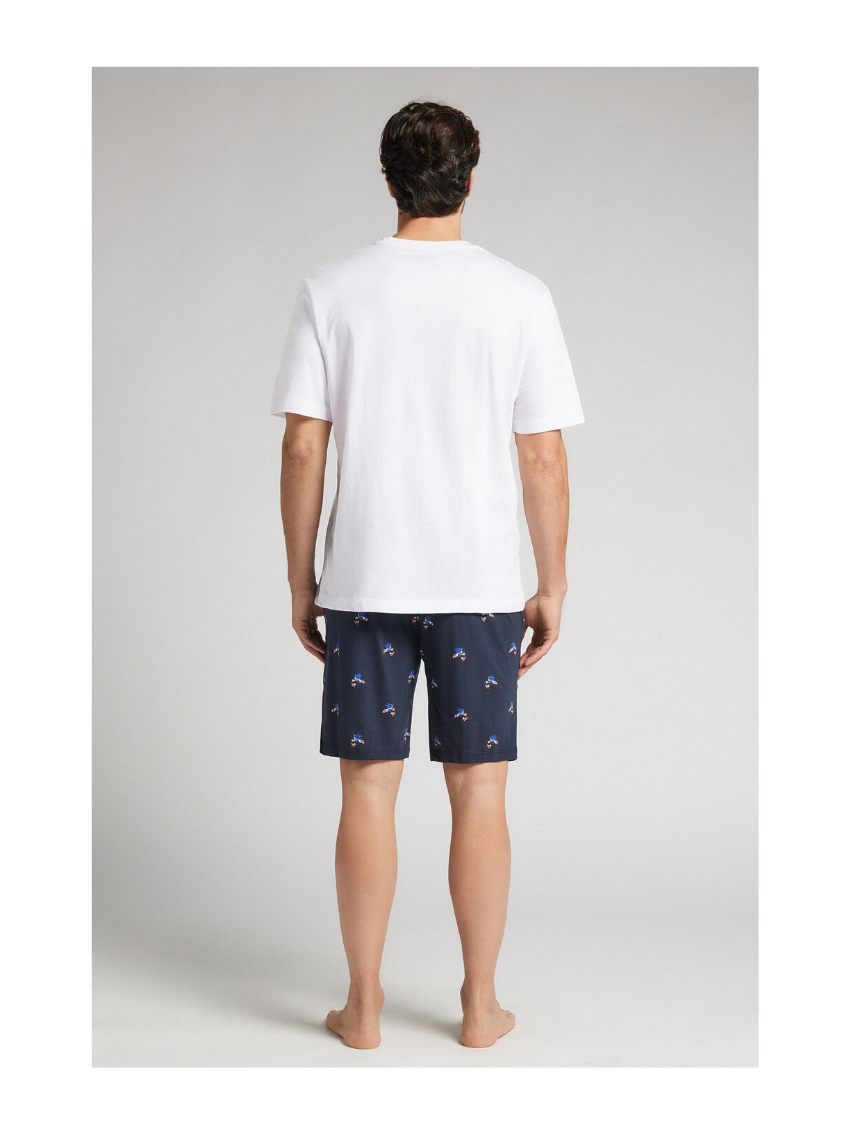 Pijama Curto Sonic Em Algodão Branco Intimissimi