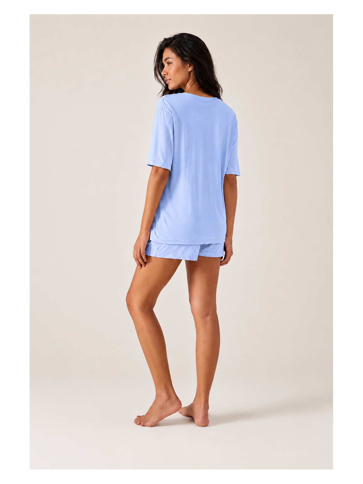 Pijama Curto Sweet Baby Blue Azul Suntime