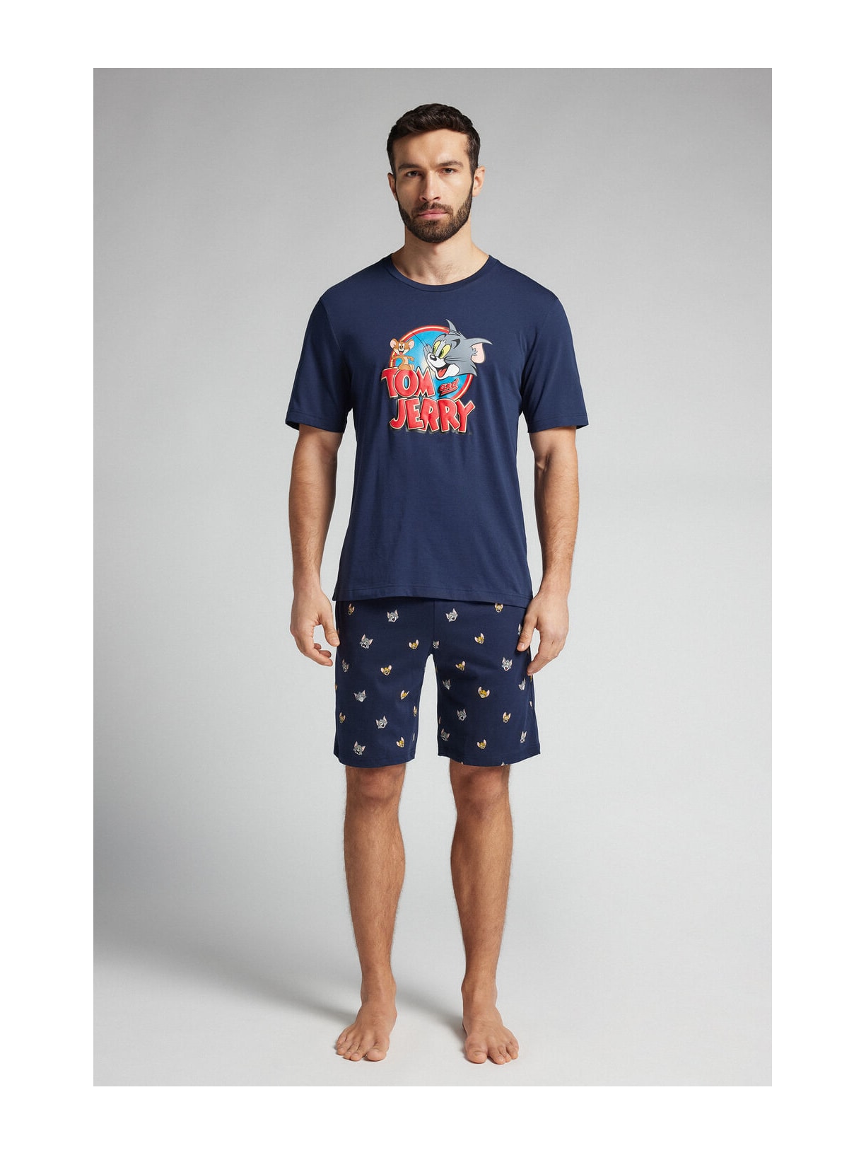 Pijama Curto Tom & Jerry Azul Intimissimi