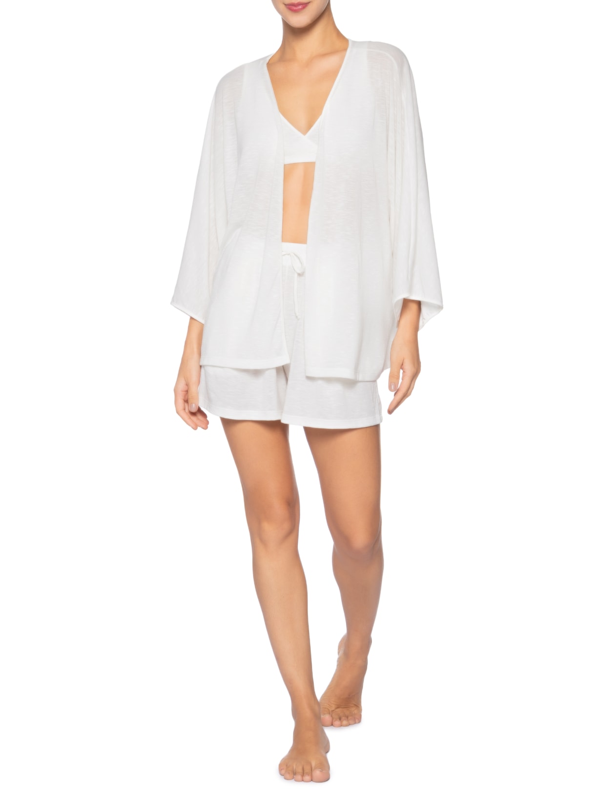 Pijama Feminino Conjunto Trio Freeze Almar Branco Jogê