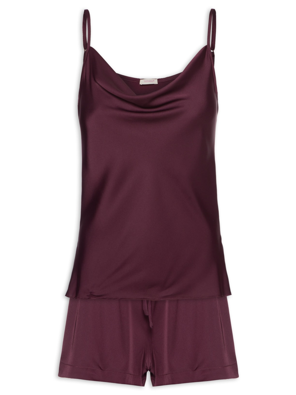 Pijama Feminino Doll Alcinha Essence - Vinho