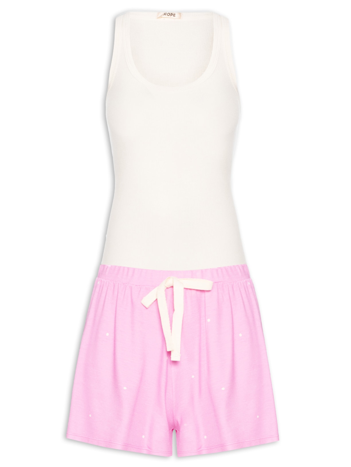 Pijama Feminino Doll Regata em Viscose Dreams - Rosa