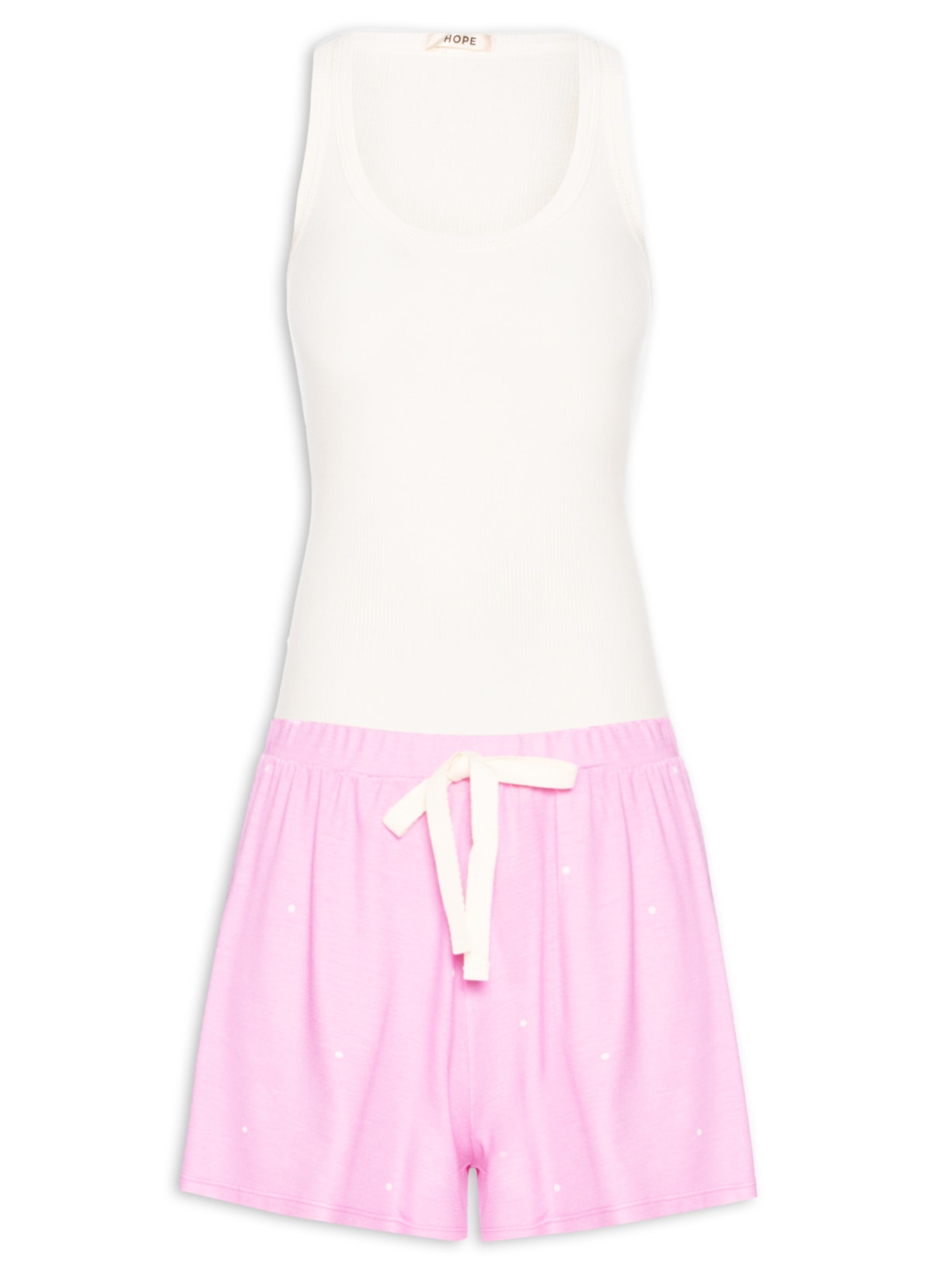 Pijama Feminino Doll Regata em Viscose Dreams - Rosa