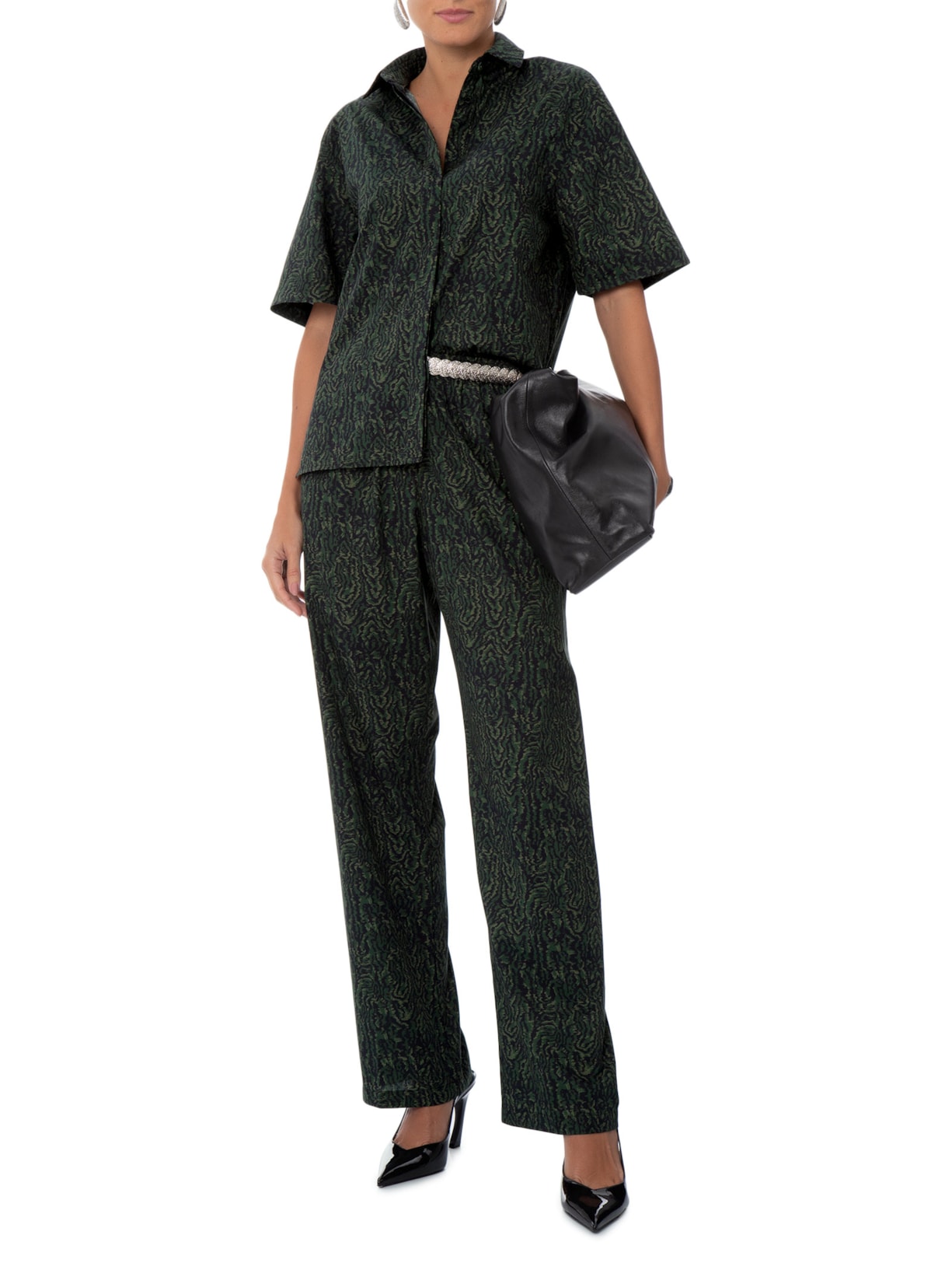 Pijama Feminino Fauna Verde Bobô